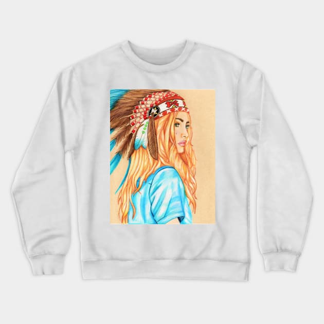 Festival Beauty Crewneck Sweatshirt by Mercmichelle